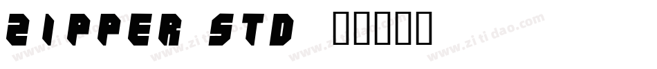 Zipper Std字体转换